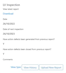 Low Voltage Inspection reports