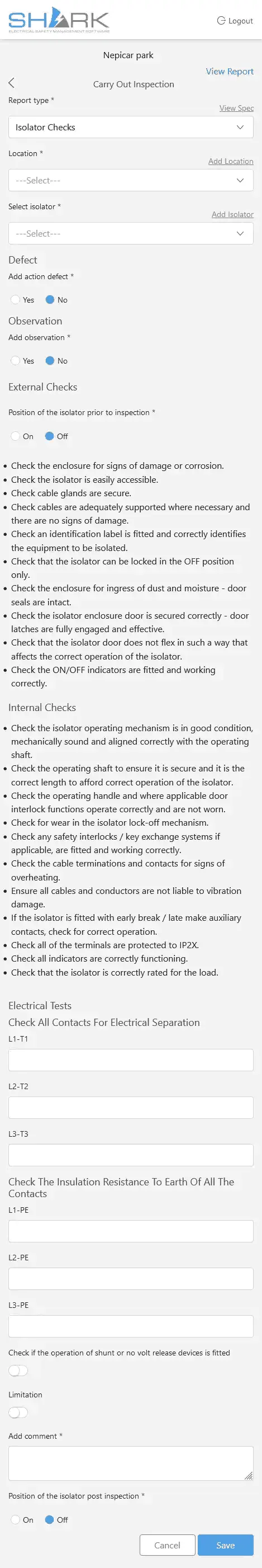 isolator checks